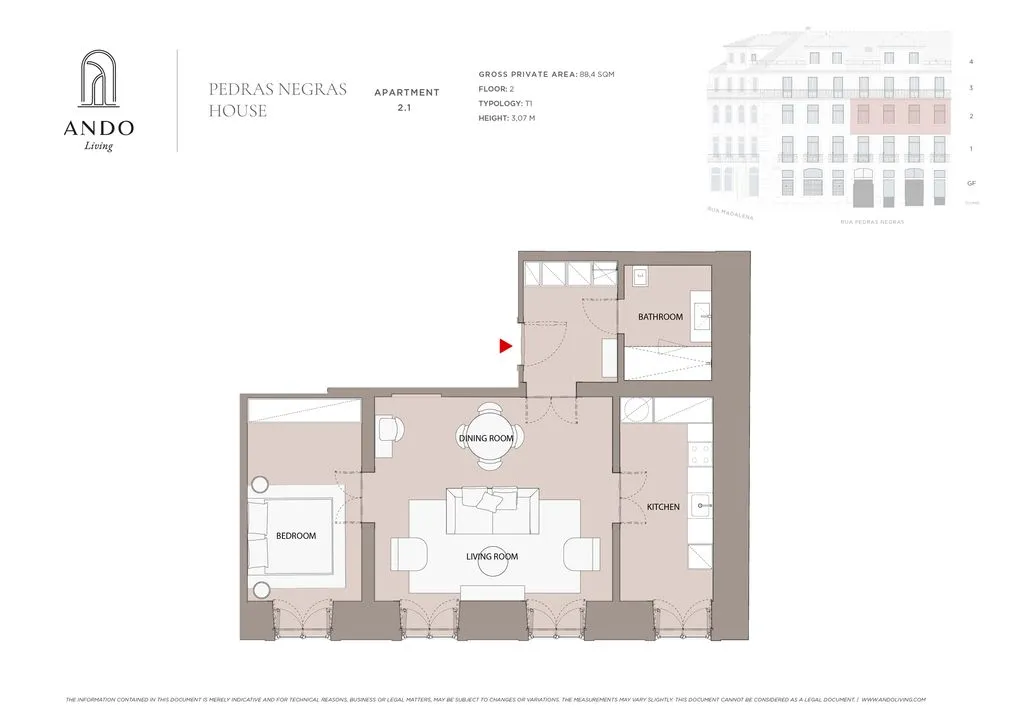 Planimetria - Luxury Flat in Lisbon Historic Centre
