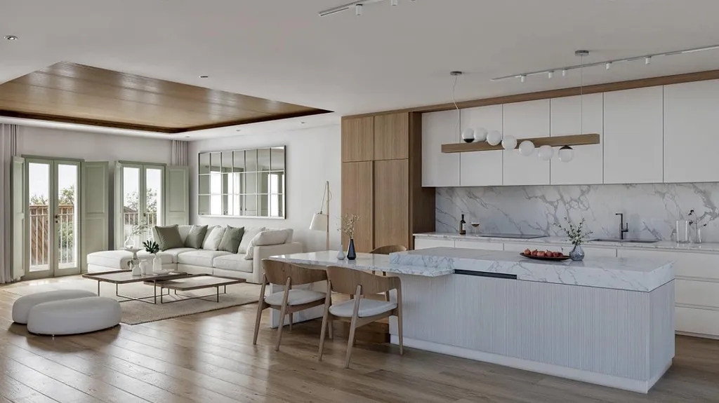 Kitchen - Contemporary Apartment with Rooftop Pool in Estepona