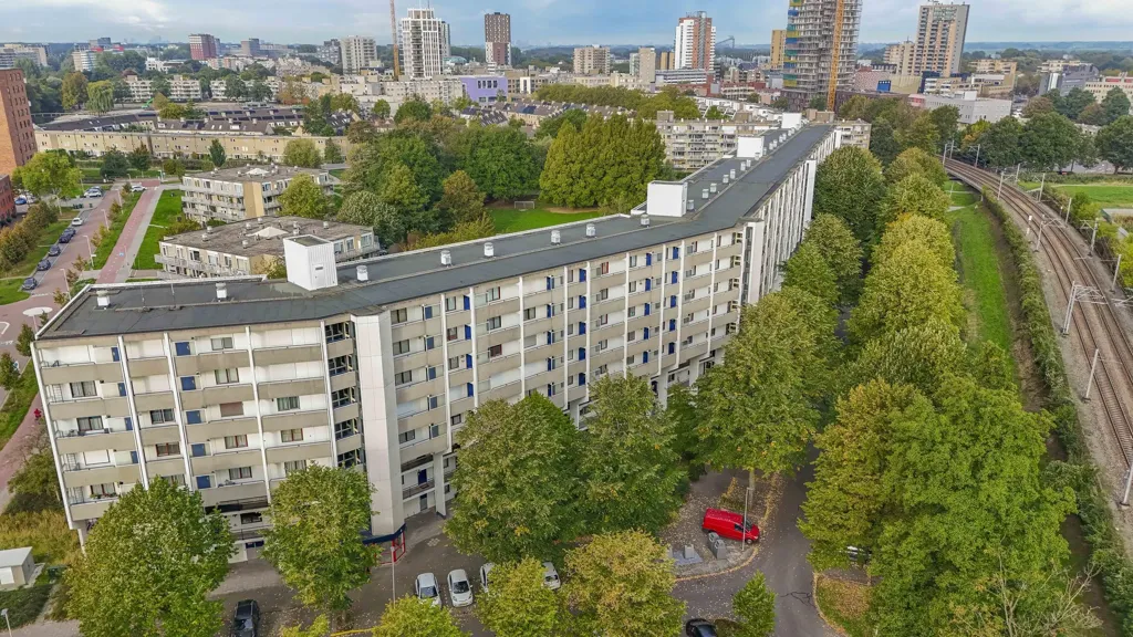 Vue aérienne - Galerie Flat with Balcony in Zoetermeer