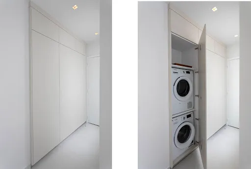 Pesuköök - Luxury Parisian Apartment with Classic Charm in 16th