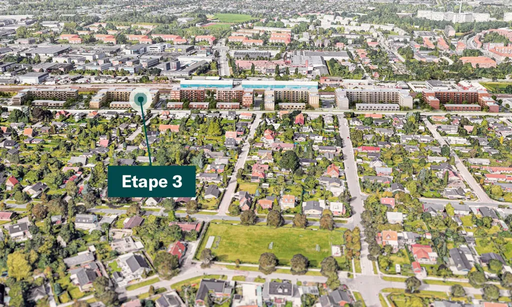Õhuvaade - Apartment with West-Facing Balcony in Glostrup