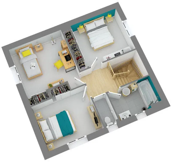 Plan - Maison à Construire avec Jardin à Servas