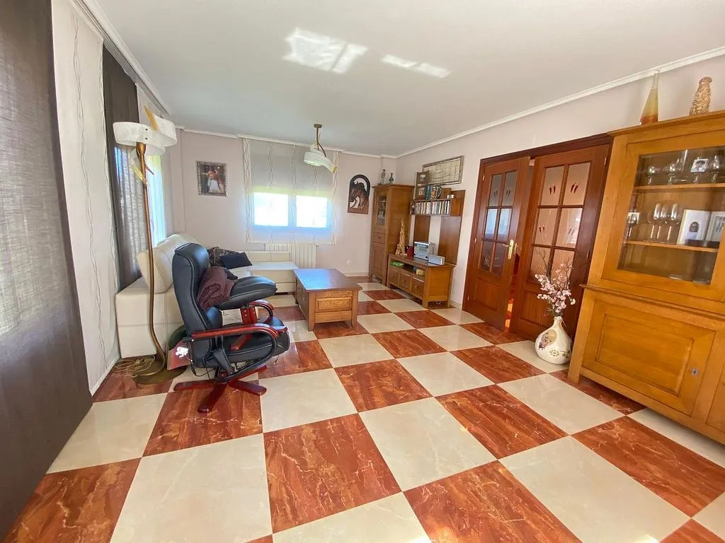 Living Room - Chalet with Pool and Terraces in Islares