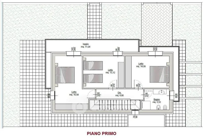 Planimetria - New Class A4 Villa with Private Garden in Forlimpopoli