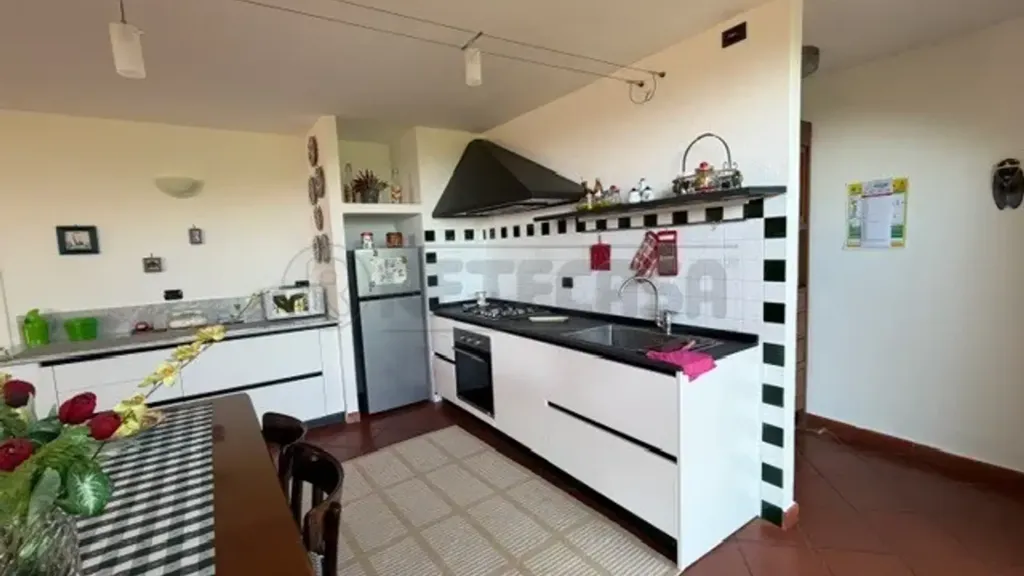 Köök - Restored Apartment with Sea View in Boissano