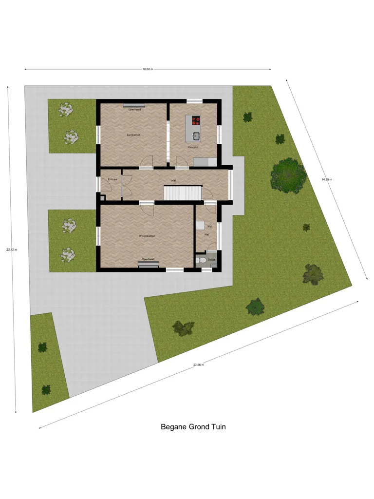 Plan - Historic Villa with Garden in Landgraaf