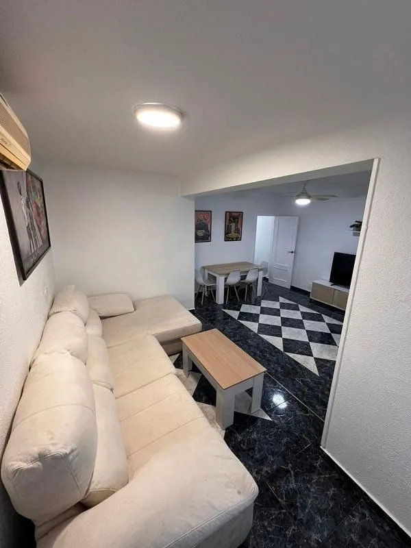 Living Room - Amueblado Flat with Balcony in Murcia