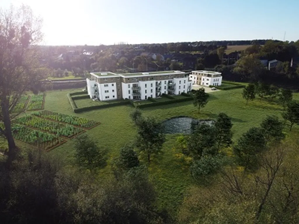 Vue aérienne - Appartement 2 Chambres avec Terrasse à Floreffe