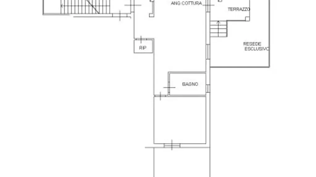 Plan - Terraced Apartment with Garden in Prato