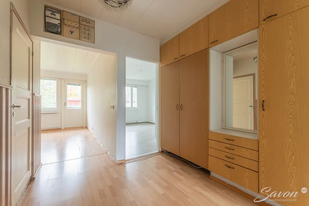 Hallway - Sauna-Enabled Terraced House in Käpykangas, Varkaus