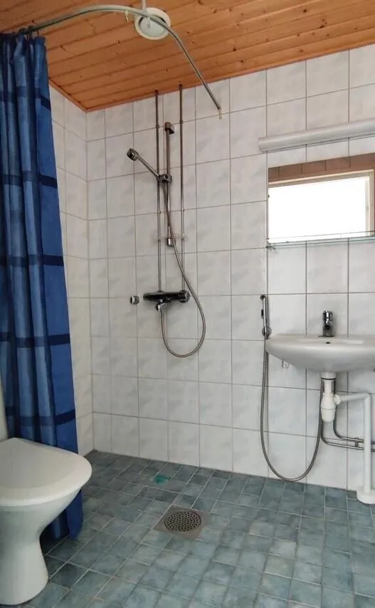 Salles de bain - Terrace Flat with Sauna in Pylkönmäki