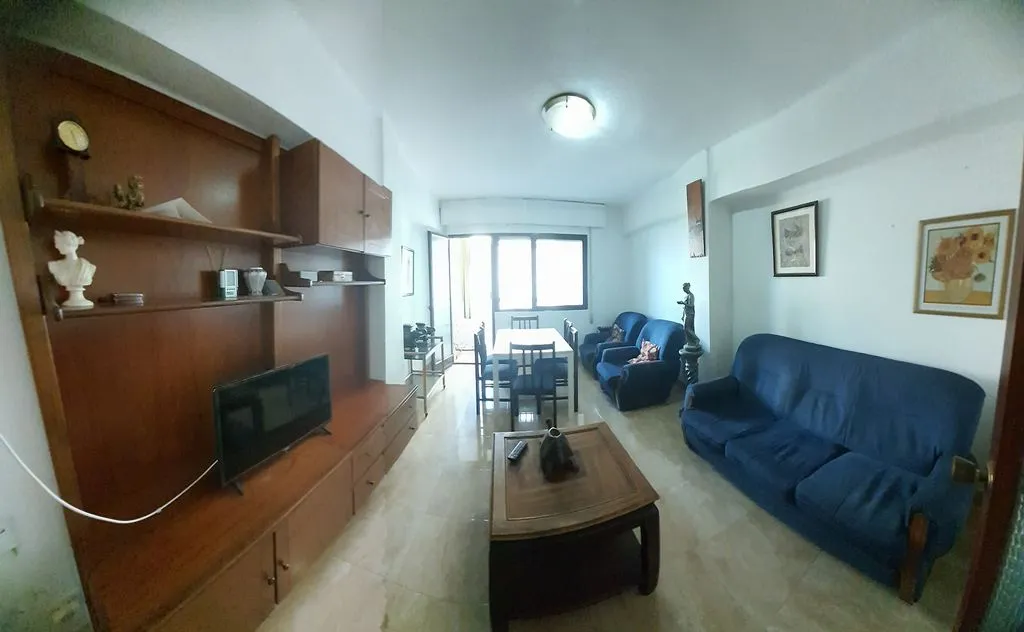 Living Room - Student Apartment with Terrace on Avenida Perez Galdos