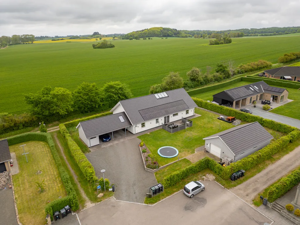 Vue aérienne - Contemporary Villa with Garden in Holbæk