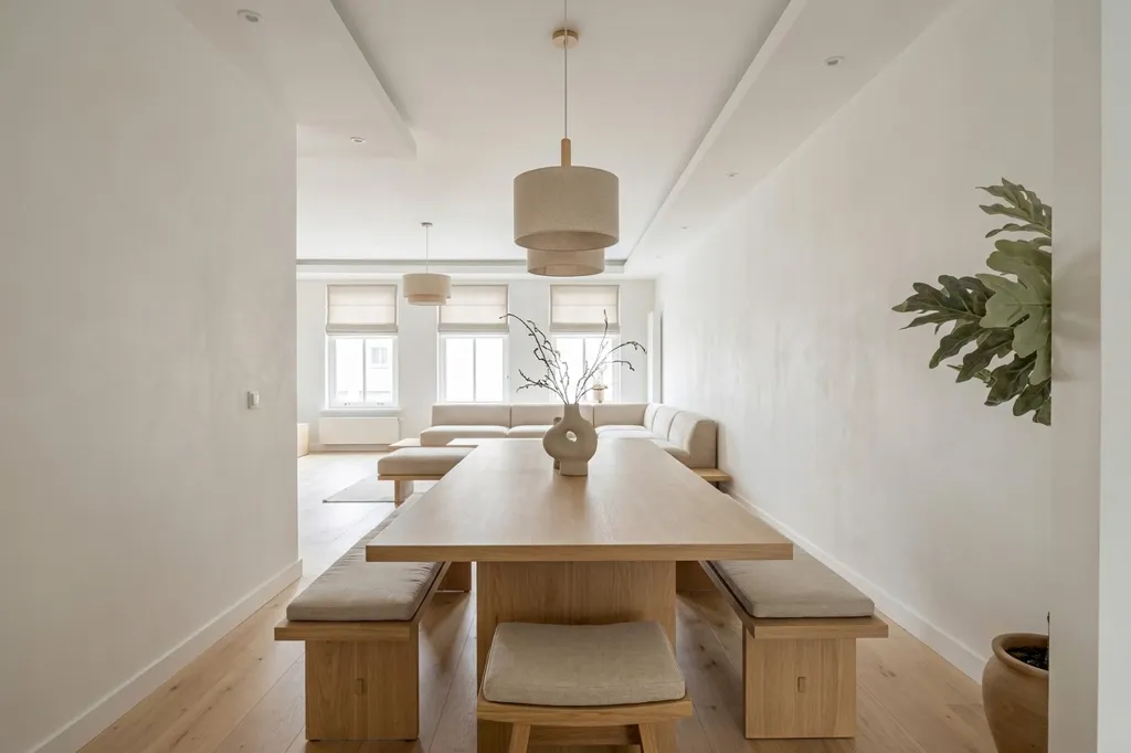 Salle à manger - Appartement avec Jardin au Rez-de-Chaussée à Gooreind