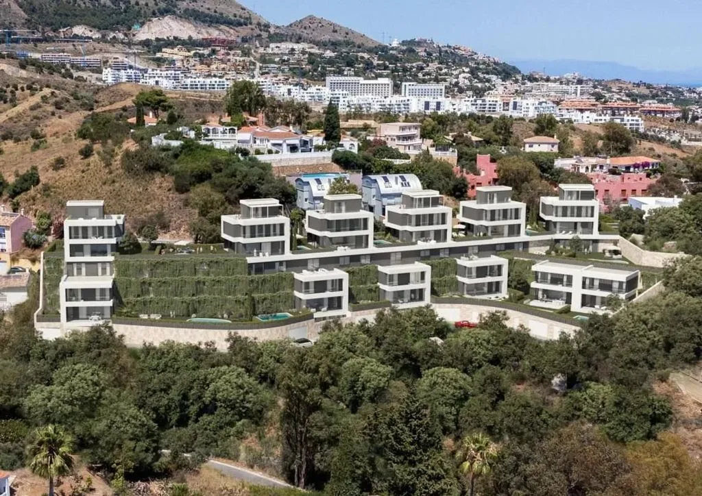 Aerial - Contemporary Villa with Sea View in Fuengirola