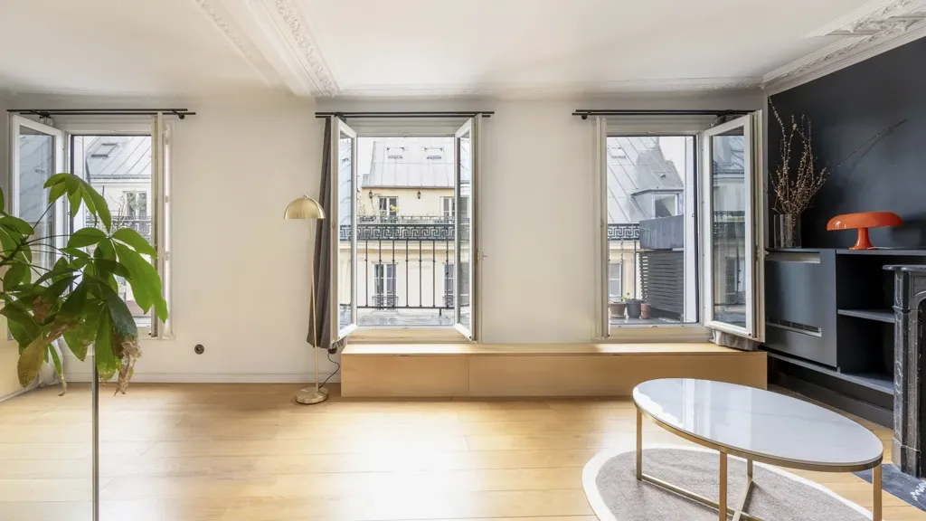 Soggiorno - Luxury Duplex with Balcony in Paris 9th