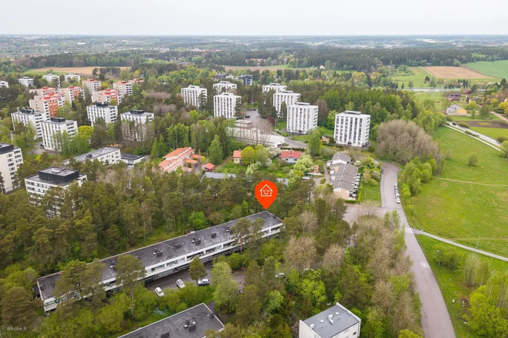 Vue aérienne - Architectural Apartment with Sauna in Turku