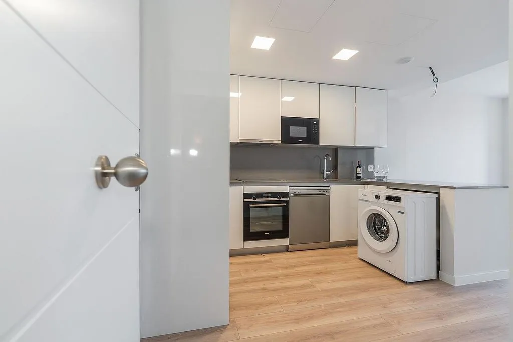Köök - Apartment with Pool and Terrace in Manoteras