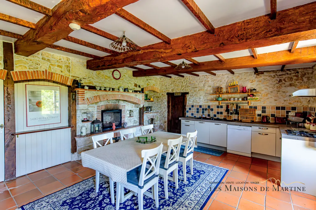 Dining Room - Character House with Pool in Mauvezin, Gers