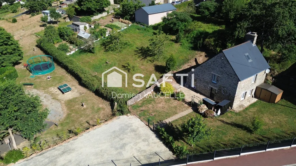 Aerial - Renovated House with Garden in La Dorée