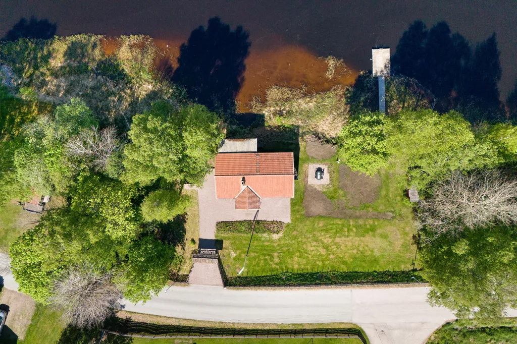 Vista aerea - Cottage with Private Pier in Brunnbäck