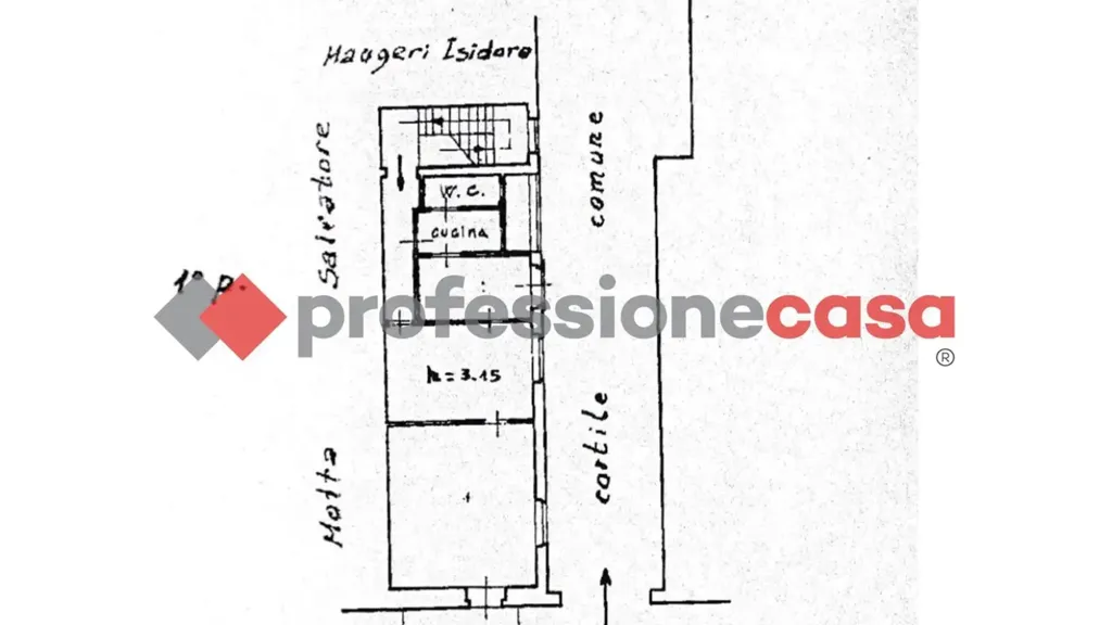 Plan - 3-Bedroom Apartment with Balcony in Catania