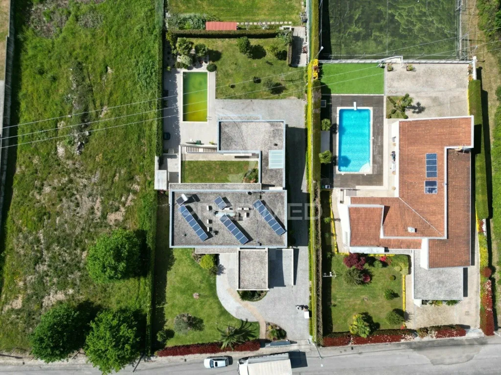 Vue aérienne - Luxury Villa with Pool in Guimarães