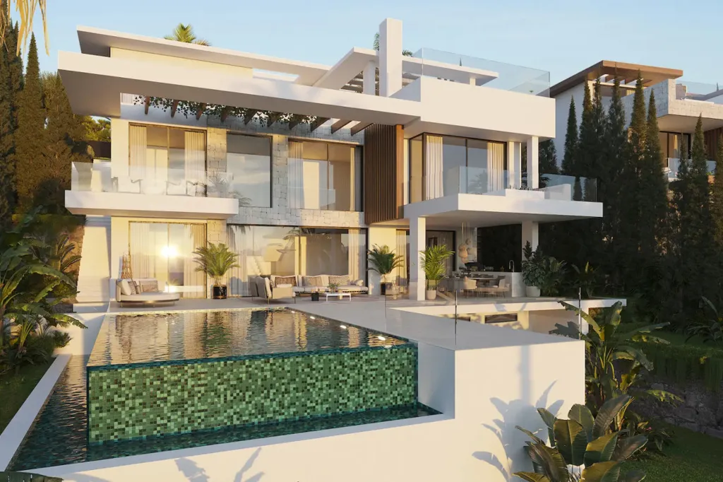 Piscina - Luxury Villa with Panoramic Views in Estepona