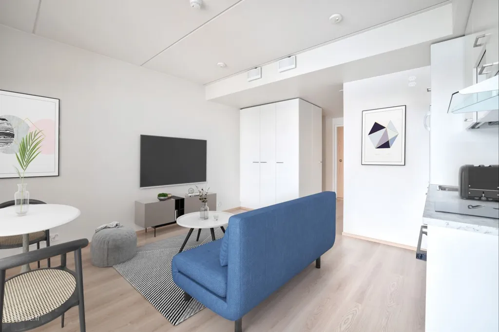 Séjour - Modern Studio with South-Facing Terrace in Aviapolis