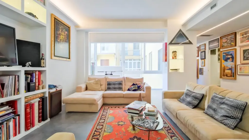 Séjour - Rustic-Style Apartment with Historic View in Florence