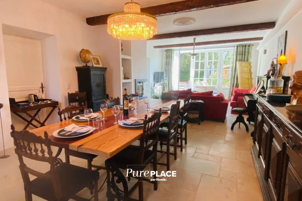 Salle à manger - Maison d'Hôtes de Caractère avec Piscine à Félines-Termenès
