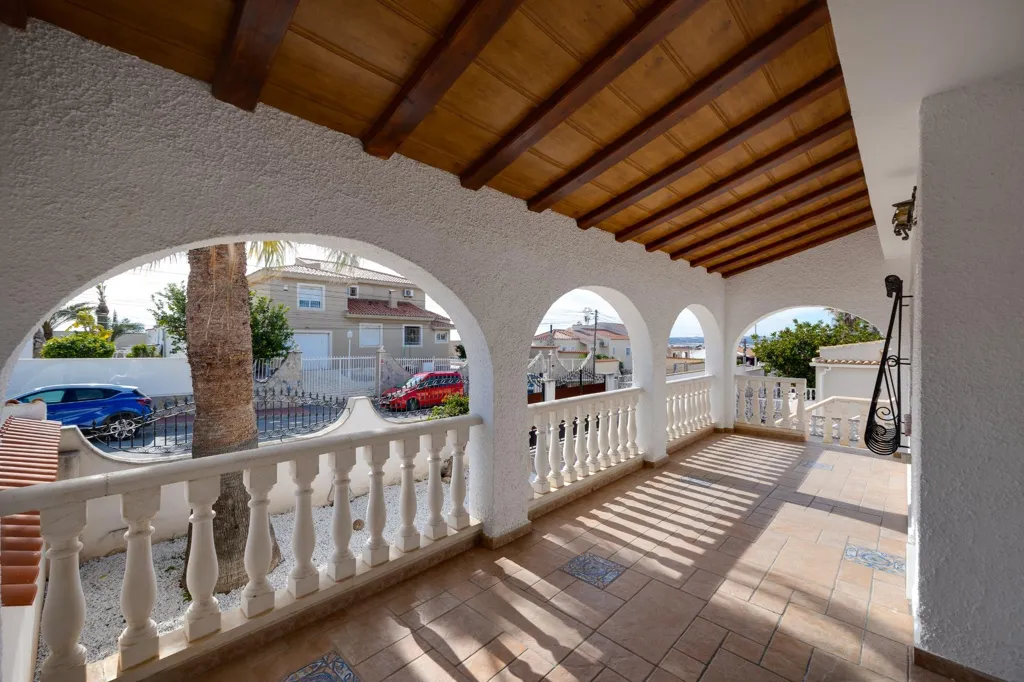 Terrace - Chalet with Pool and Sea View in El Chaparral