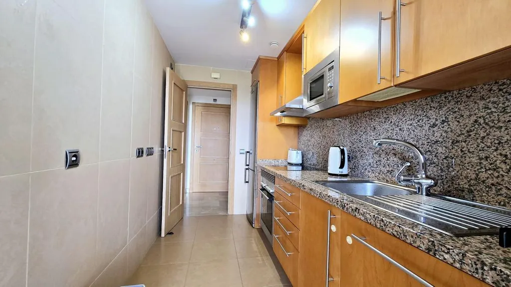 Kitchen - Beachfront Apartment with Sea Views in Manilva
