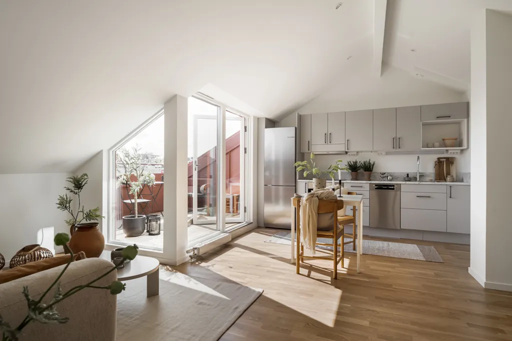 Séjour - Loft Apartment with Terrace in Central Göteborg