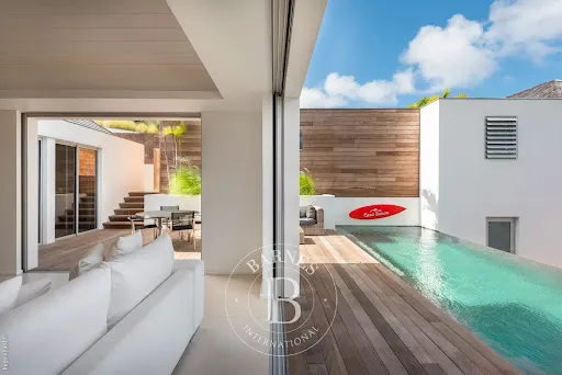 Piscine - Villa de Luxe avec Vue Mer à Saint-Barthélemy