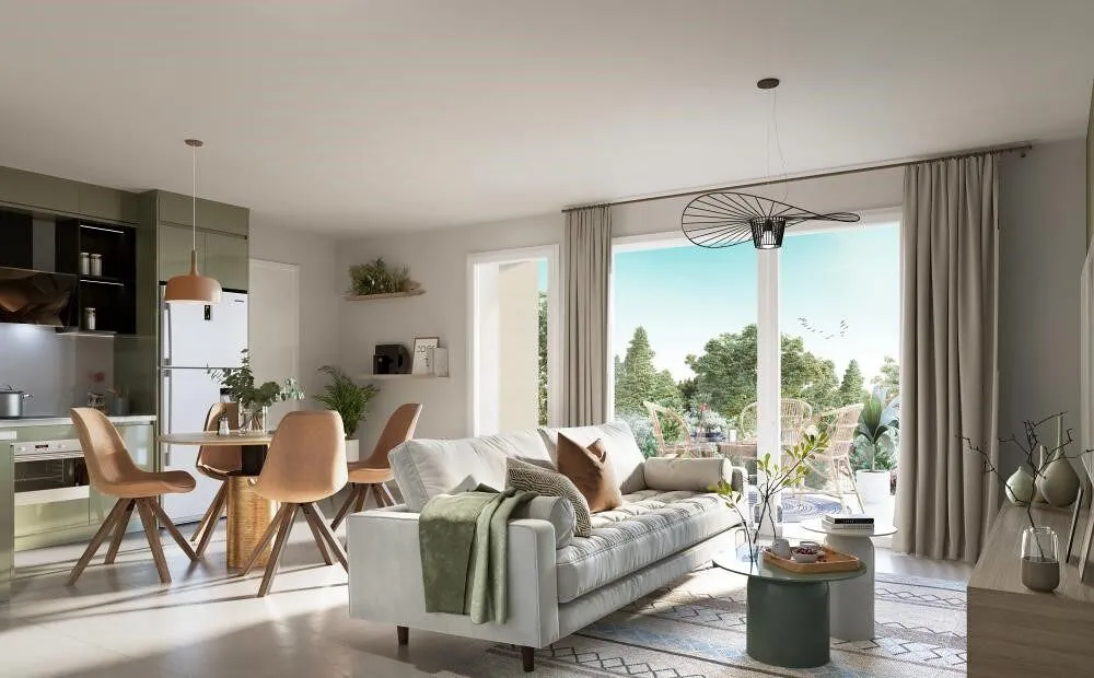 Elutuba - 3-Bedroom Apartment with Balcony in Torcy