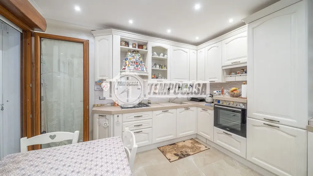 Kitchen - Rustic Trilocale with Garden in Cerveteri