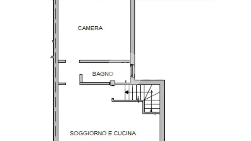 Plan - Bilocale with Private Garden in Vigevano