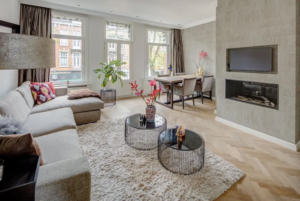 Séjour - Monumental Canal-View Apartment in Amsterdam