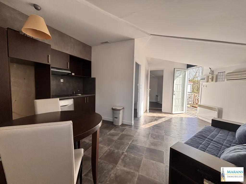 Séjour - Appartement Meublé avec Terrasse à Marans