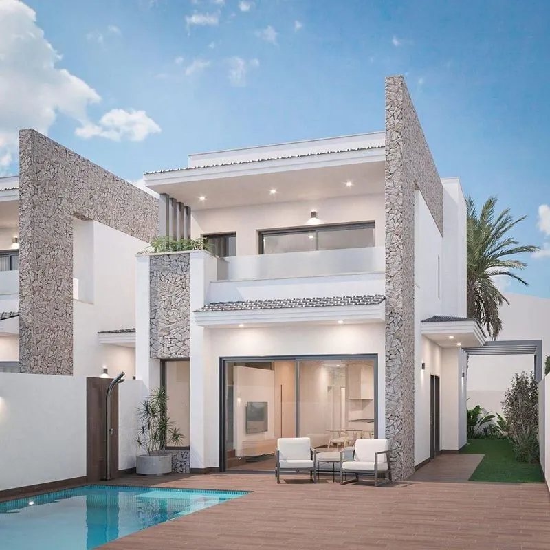 Pool - Newly Built Chalet in San Pedro del Pinatar