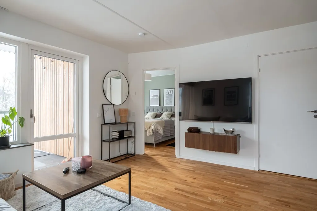 Séjour - Modern Apartment with Balcony in Habo