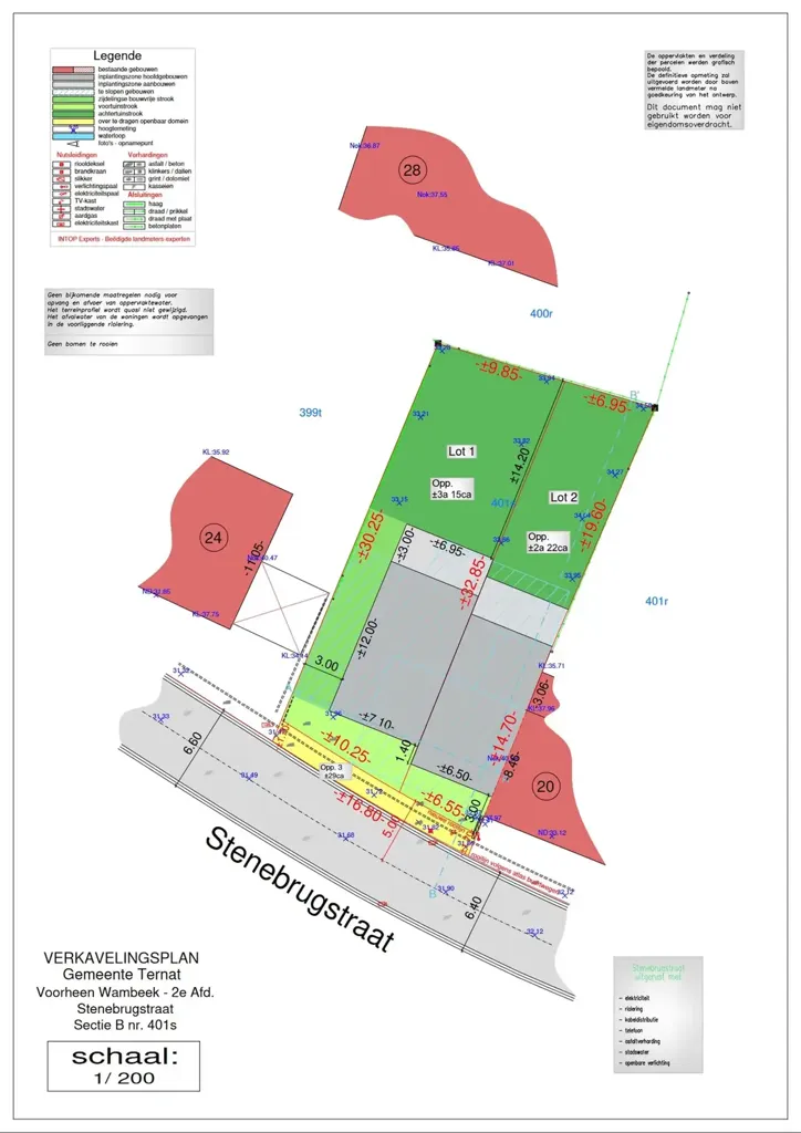 Planimetria - Plot for Semi-Open Development in Wambeek