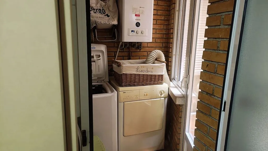 Pesuköök - Furnished Flat with Patio in Puertollano Centre