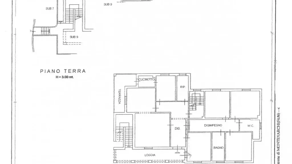 Plan - Villa with Private Garden in Montevarchi