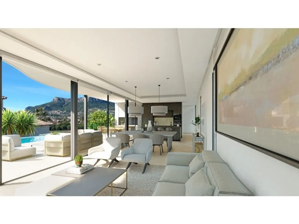 Séjour - Detached House with Sea View in Calpe