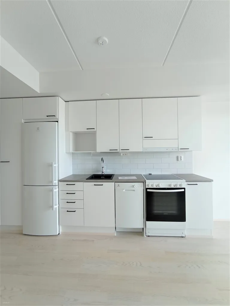 Cucina - One-Bedroom Flat with Balcony in Nokia Centre