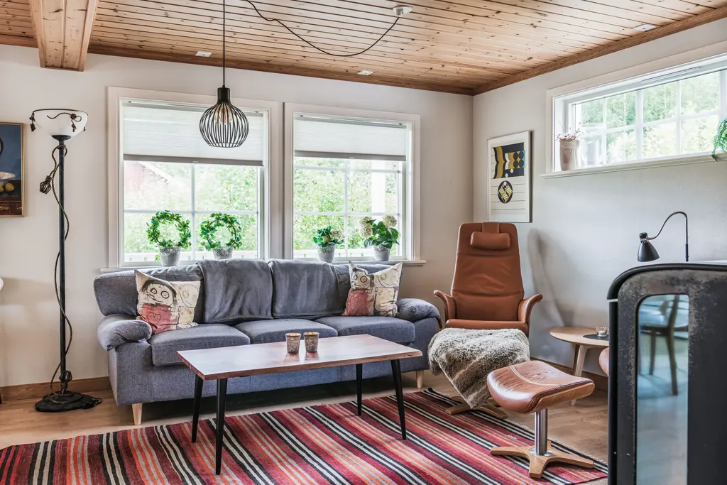 Living Room - Cottage with Ski Access in Branäs