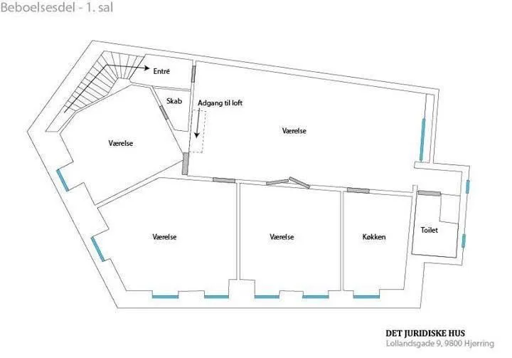 Planimetria - 4-Room Apartment with Parking in Hjørring