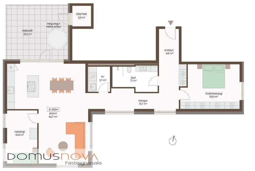 Plaan - New Apartment with Sea View in Gufunes